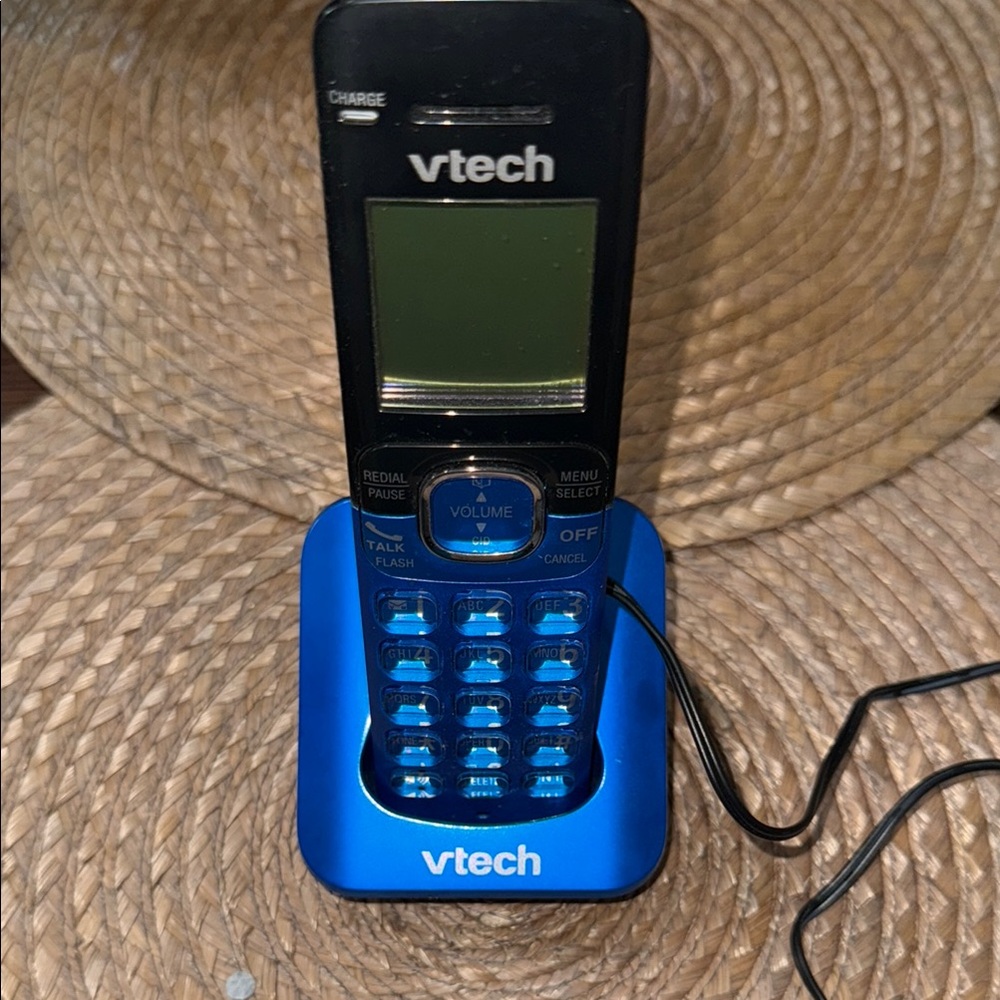 Vtech blue Cordless Phone with Charging Base